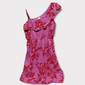 Old Navy Floral Print Asymmetric Dress